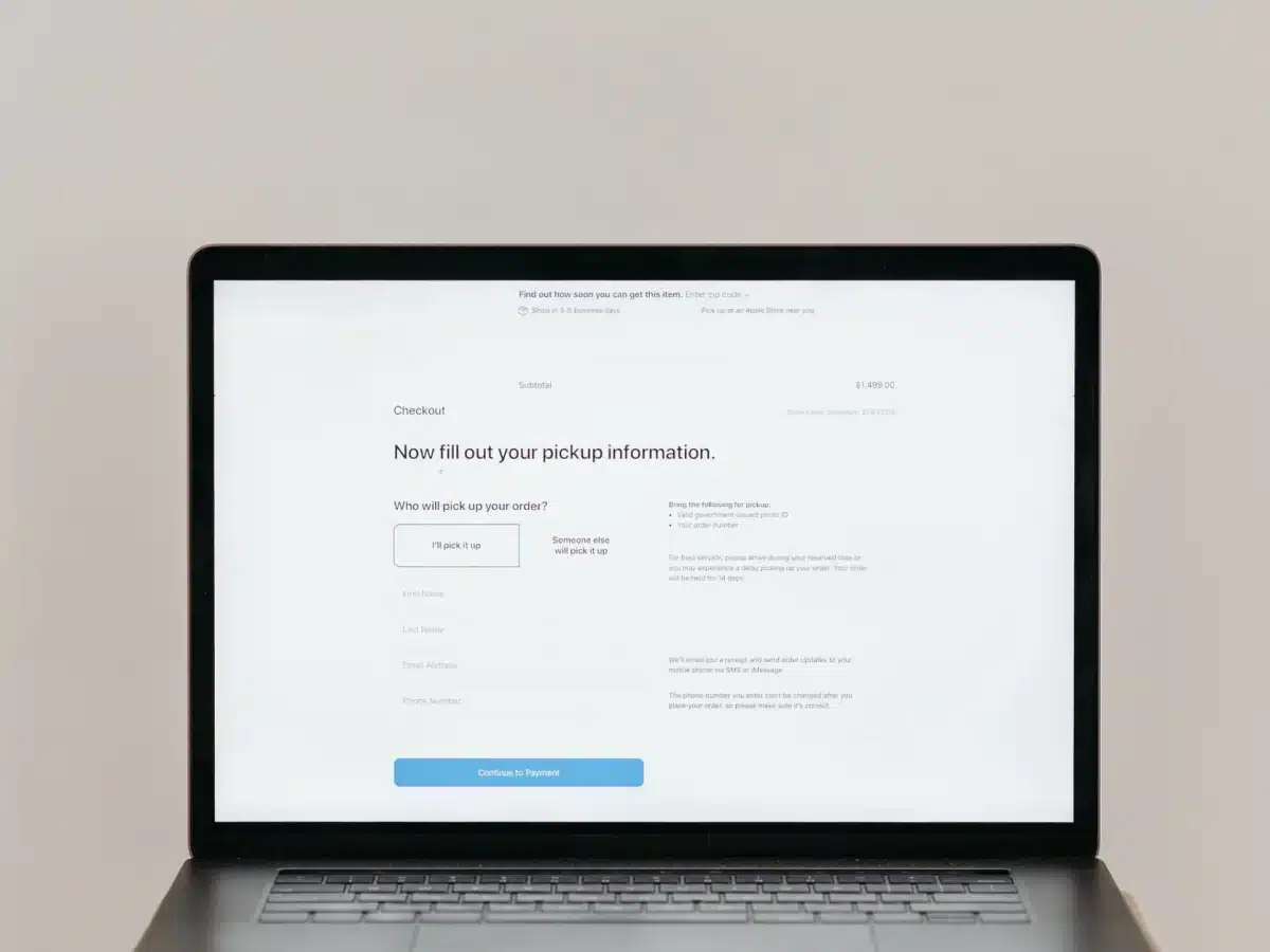 laptop registration form